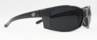 SGA SAFETY GLASSES STRAITS BLACK WITH SMOKE LENS 